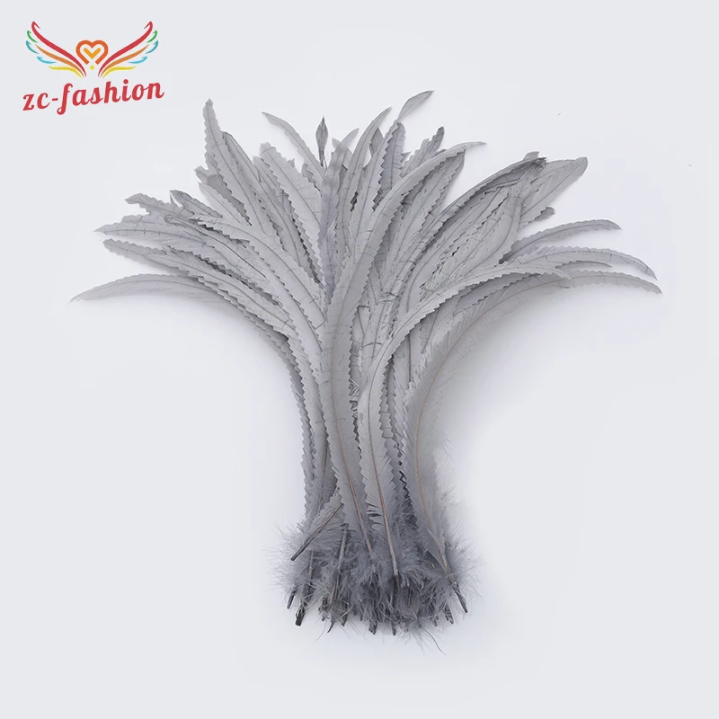 100PCS new rooster tail 25-30cm (10-12 inches) dyed feather trimming DIY Christmas Indian hat clothing decoration accessories 1