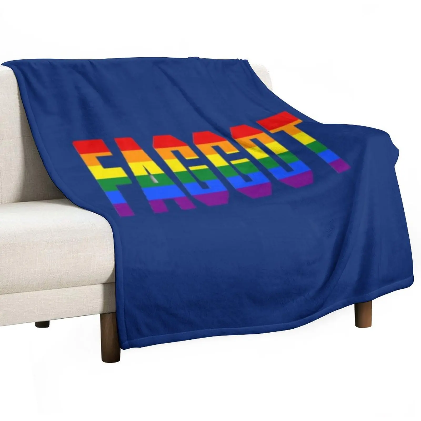 

FAGGOT LOVE IS HUMAN Throw Blanket Quilt Blanket anime Luxury Designer Blanket wednesday