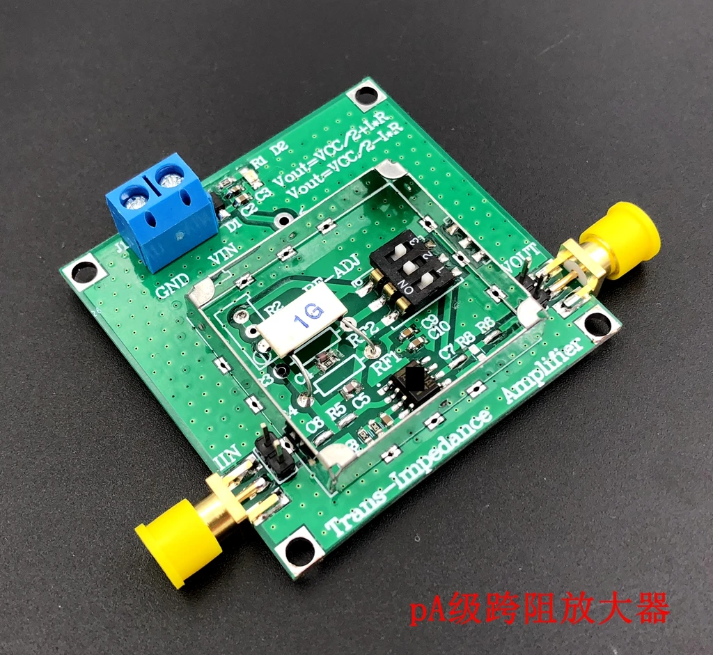 

OPA350 TIA Cross-resistance Weak Current Measurement Module IV Converts 1m Signal Bandwidth Current Across Resistance Amplifier