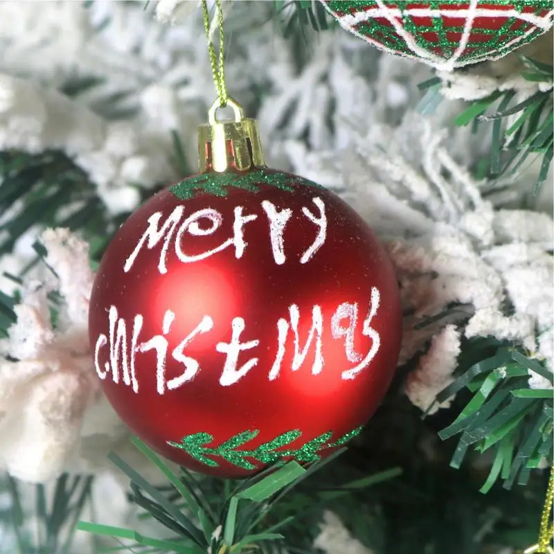 

Набор декоративных пластиковых шариков для рождественской елки, 30 шт.