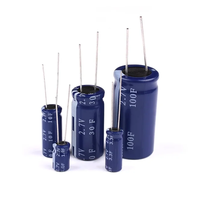 Supercondensatore 2.7V 1F 3.3F 10F 30F 100F Condensatore Farad