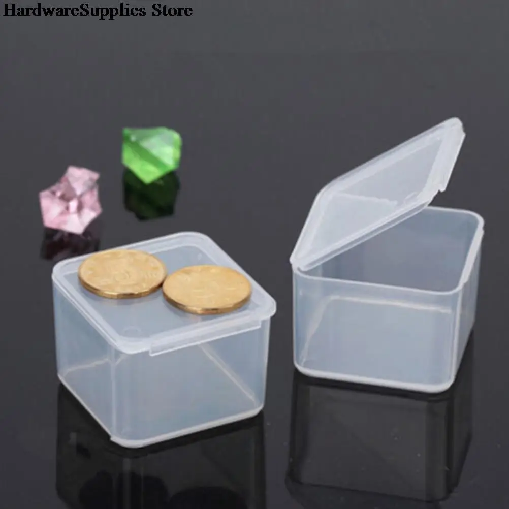 Clear Nail Art Gel Polish Remover Container and Organizer Box with Compartments