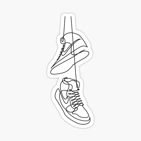 aj1 outline 5pcs stickers for decorations living room anime decor window background stickers print home kid bumper wall funny aliexpress