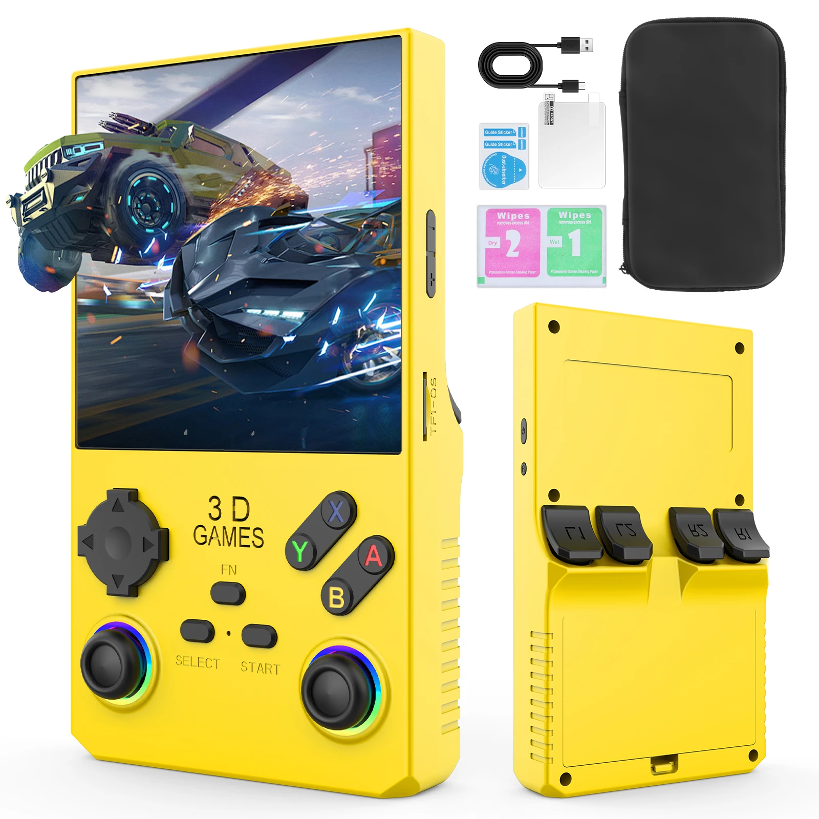 FLLTF V40MAX Handheld Game Console 4'' IPS Screen 4000mah Battery
