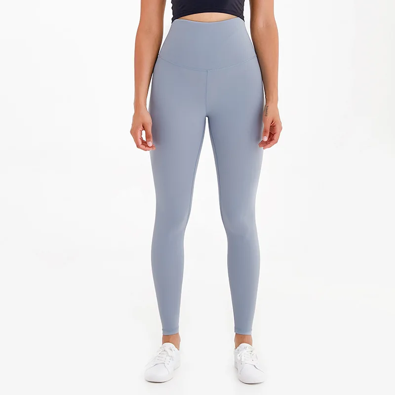 

Women High Waist Nude Yoga Pants Soft Sports Leggings Running Tights Fitness Essential Trousers Gym Clothes Plus Size