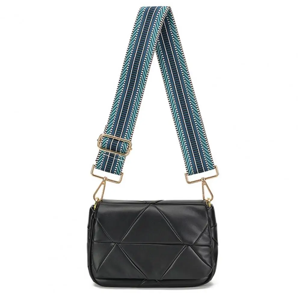 

50MM Bag Shoulder Strap Adjustable Widened Striped Print Snap Hook Clip Single Shoulder Crossbody Message Bag Handbag Strap