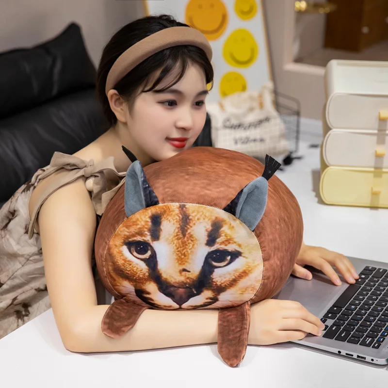 CeFoney Floppa Raise a Floppa Plush Throw Pillow 24.1 cm Soft Stuffed Plush Throw Pillow Cartoon Cat Plush Simulation Doll for Friends Fans