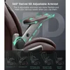 Big and Tall Office Chair with 5D Flip Arms, 600LBS PU Leather Executive Chair, Adjustable Lumbar Support 3'' Double Space Wheel 3