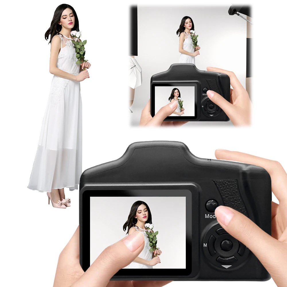 16MP 디지털 카메라 2.4인치 LCD 화면 캠코더 16배 디지털 줌 비디오 레코더 사진 및 비디오 촬영용