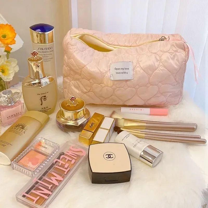 Large Capacity Women's Cosmetic Bags Cases Casual Ladies Small Storage Bag with Zipper Female Travel Clutch Bag Small Handbags