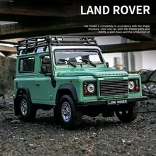 

1:24 Land Rover Defender Alloy Car Model Simulation Off-road Vehicle Die Cast Metal Children's Toy Car Collection Ornament Gift