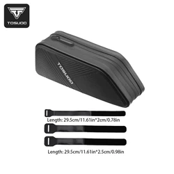 TOSUOD Compact 1.2L Leather Bicycle Top Tube Bag - Seamless, Convenient Cycling Storage (LTSGB - 01)