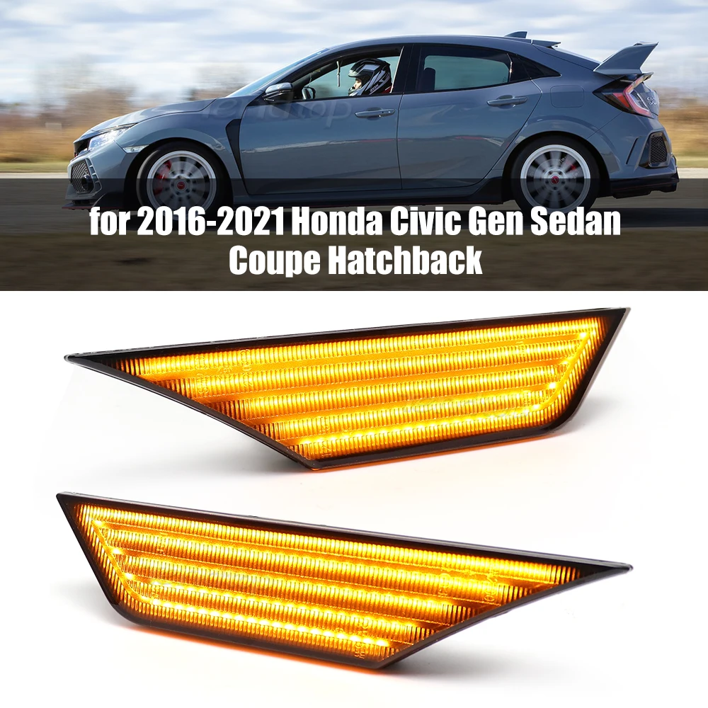 

Фонарь поворотника для Honda Civic 10, 2016, 2017, 2018, 2020, 2 шт.