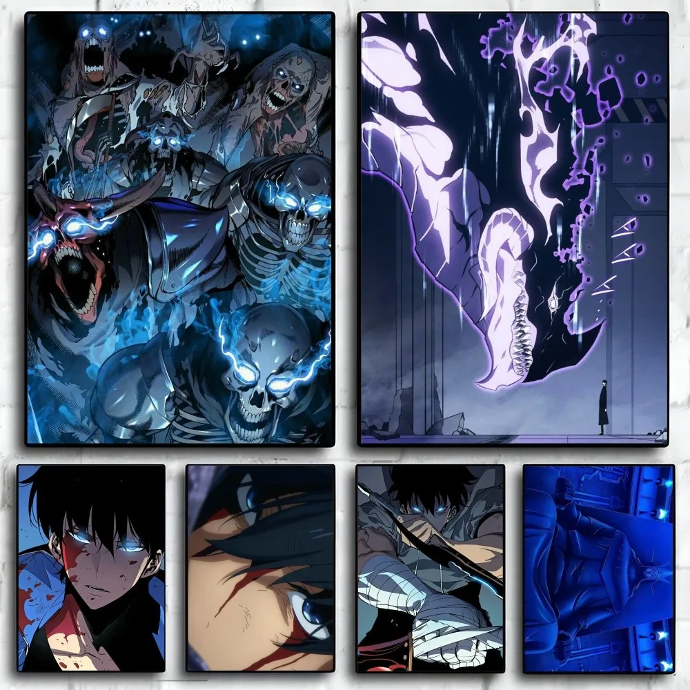 

Anime S-Solo L-Leveling Poster Paper Print Home Living Room Bedroom Entrance Bar Restaurant Cafe Art Painting Decoration