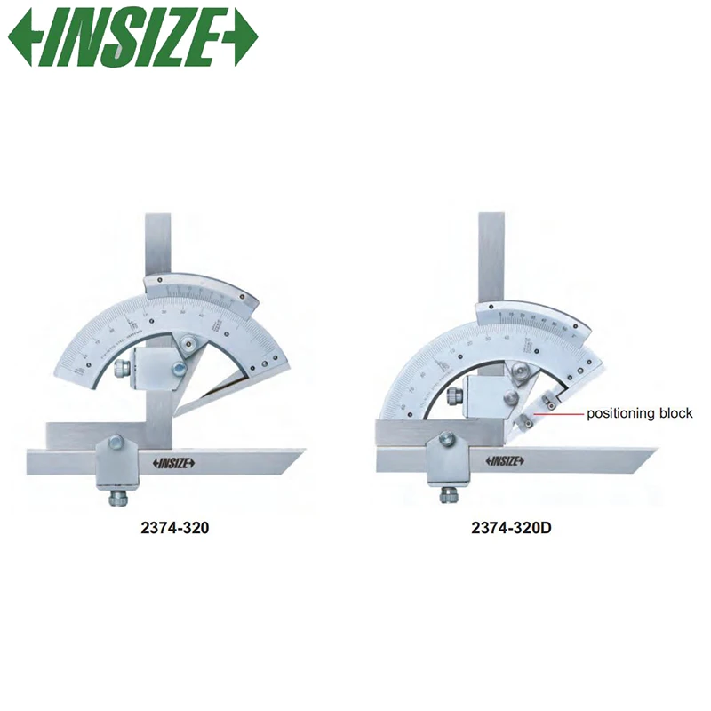 

Insize stainless steel 320° Protractors 2374-320