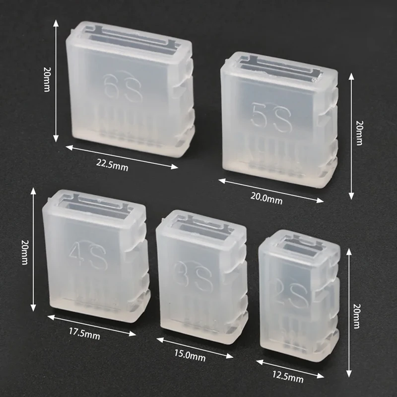 10/20 pcs/lot 2S 3S 4S 5S 6S JST-XH protection de la tête équilibrée prise d'équilibre économiseurs AB Clip pour batterie Lipo Rc – Image 2