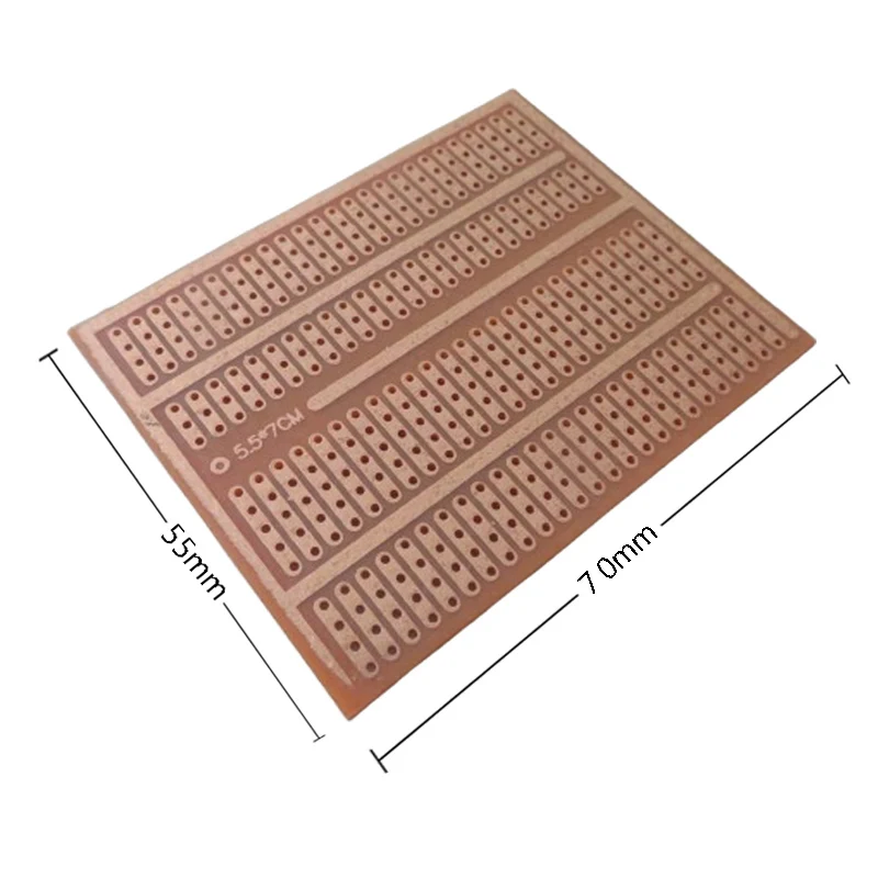 5/10PCS DIY 5.5x7CM Prototype Paper PCB Universal Experiment Matrix Circuit Board 3-4-5 Continuous Holes HB Bakery Board