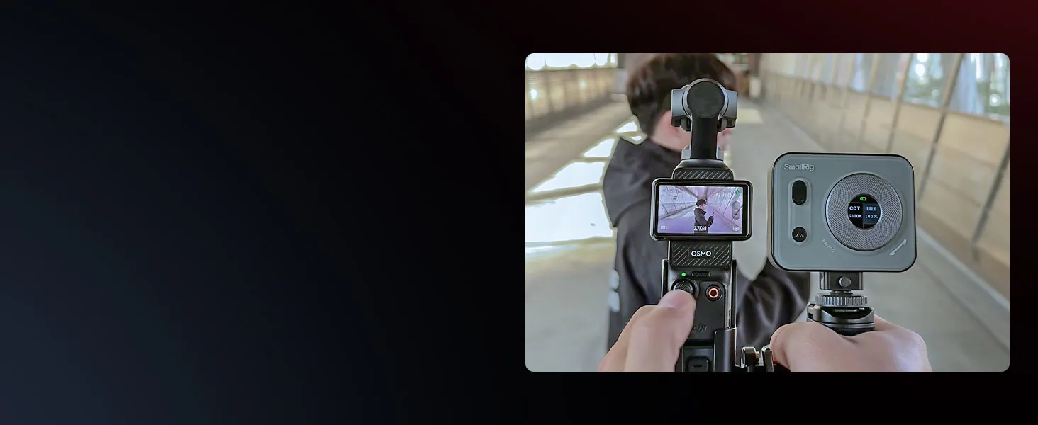 Cage Kit for DJI Osmo Pocket 3, Half Cage Used With the Pocket 3 Battery Handle