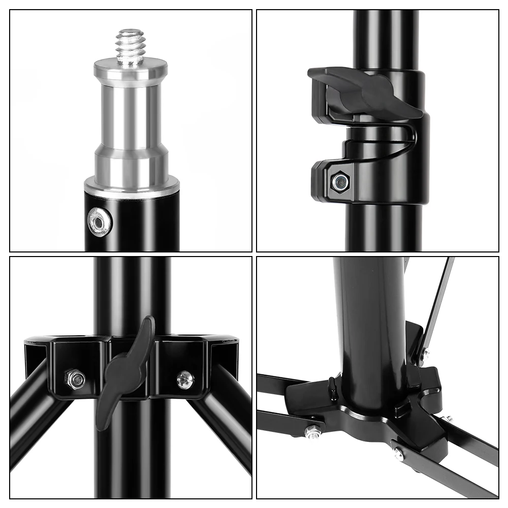 Suporte de Luz para Tripé de Metal Pesado 2m 24 m 28 m Carga Máxima para 5kg Estúdio de Fotografia Softbox Vídeo Flash Iluminação Refletora - Image 6
