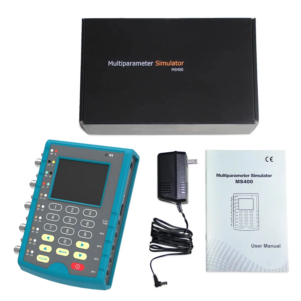 CONTEC MS400 Multiparameter Simulator 12 Leads ECG Respiration TEMP IBP Patient Simulator ECG IBP Temperature Patient