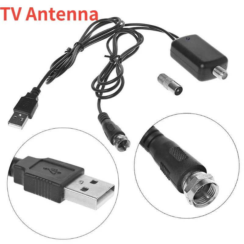 Новая комнатная цифровая ТВ антенна 25 дБ HD усилитель сигнала адаптер для DVB-T DVB-T2