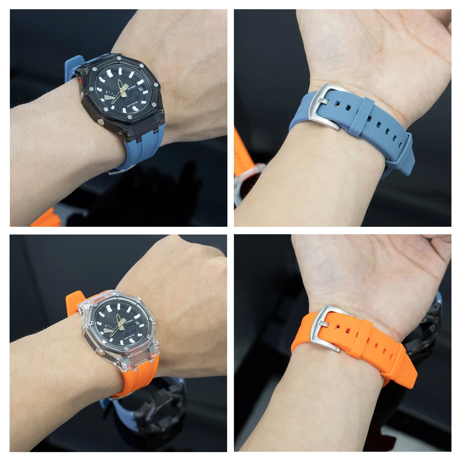 Enhanced Transparent Rubber Strap and Case Adapter