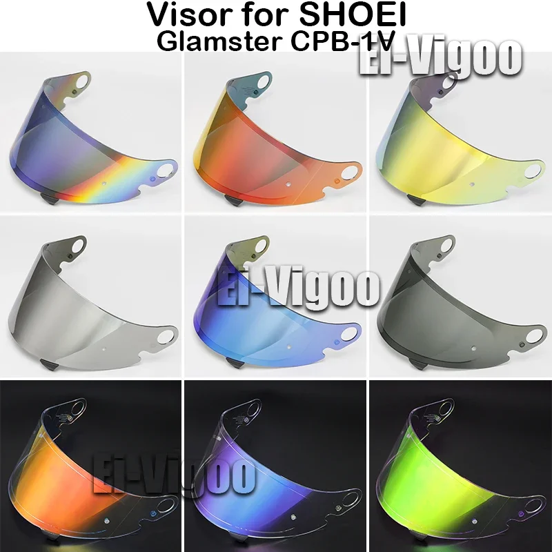 SHOEI Glamster Motorcycle Helmet Lens Retro Full Face Helmet Visor Anti-UV Glamster CPB-1V Casco SHOEI Motorcycle Accessories motorcycle helmet motorbiker full face helmet doublel lens casco moto men s capacete da motocicleta cascos moto casque dot