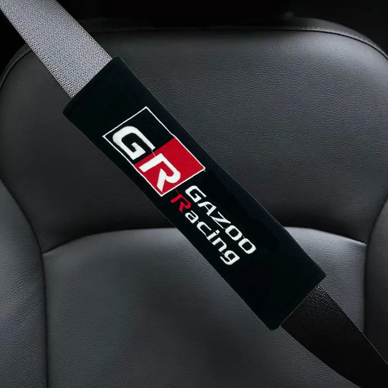 Car Seat Belt Cover Seatbelt Shoulder Pad Cushions For Toyota GR Sport  Gazoo Racing Yaris 86 Corolla Hilux Supra CHR Accessories - AliExpress