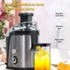 Stainless Steel Fruit Vegetable Centrifugal Juice Extractor Automatic Pulp Ejection Big Mouth Fruits Vegetable Juice Extractor 5