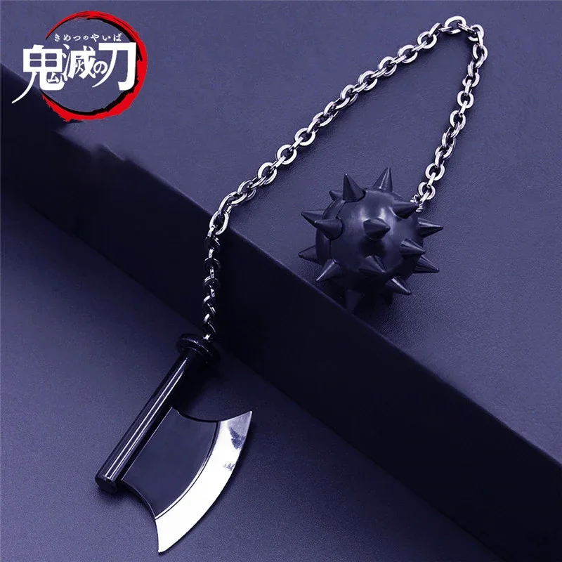 4cm Demon Slayer Sword The Stone Hashira Gyomei Himejima Nichirin Blade Anime Peripheral Knife Katana Keychain Weapon Christmas 3