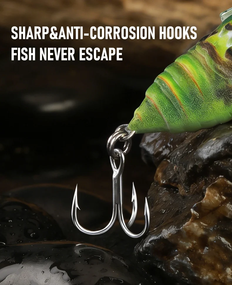 Kingdom Cicada Bionic Topwater Angelköder 21mm 27mm 1,6g 2,4g Schwimmende Künstliche Harte Crankbaits für Barsch, Forelle und Hecht – Detail 7