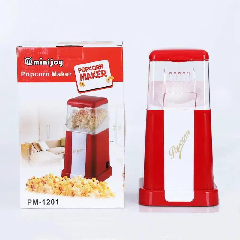 Automatic Popcorn Machine Electric Household American Standard 110V European Standard Plug 220V Mini Hot Air Corn Popcorn Machin