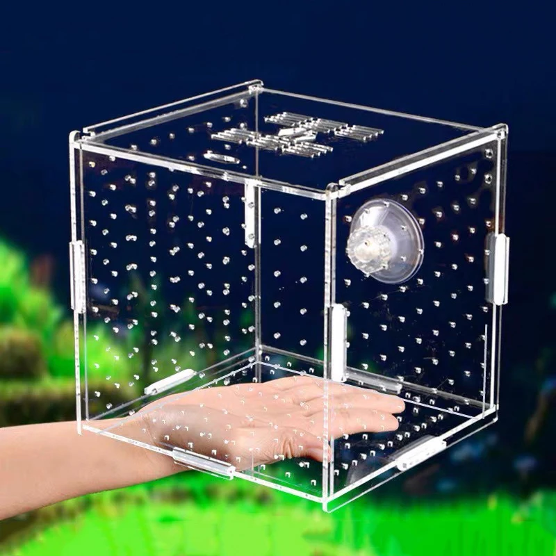 Aquarium Isolation Box Acrylic Fish Breeder Box Breeding Isolation Fish Hatchery Divider Aquarium Accessories Supplies fish breeding box