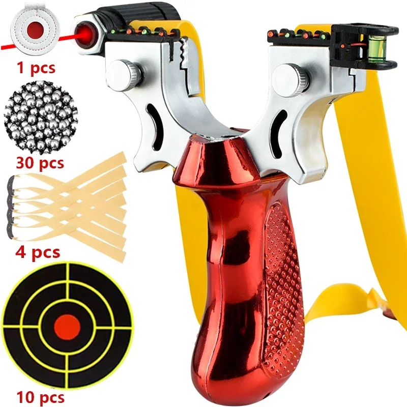 

Laser Shooting Slingsshot High Precision Sling Outdoor Hunting Slingshot for Hunting High Precision Catapult Gun Games