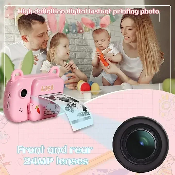 GlowMartNew cute educational 1080P Small Printer high-definition digital A7B children's suitable