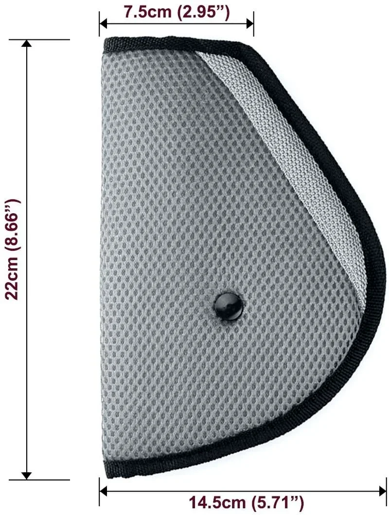 Seat Belt Cover Mesh Breathable Adjustable Triangle Protective Case For Baby Children Safety Belts Pad Clips