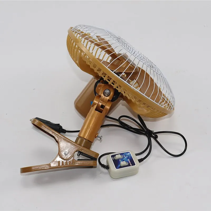 ポータブル車またはオートバイのファン,11インチ,12V 24V,車両用の冷却