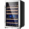 Wine Refrigerators,52-bottle Wine Fridge Cooler Freestanding Wine Refrigerator,(Bordeaux 750ml) Dual Zone Compressor Wine 1