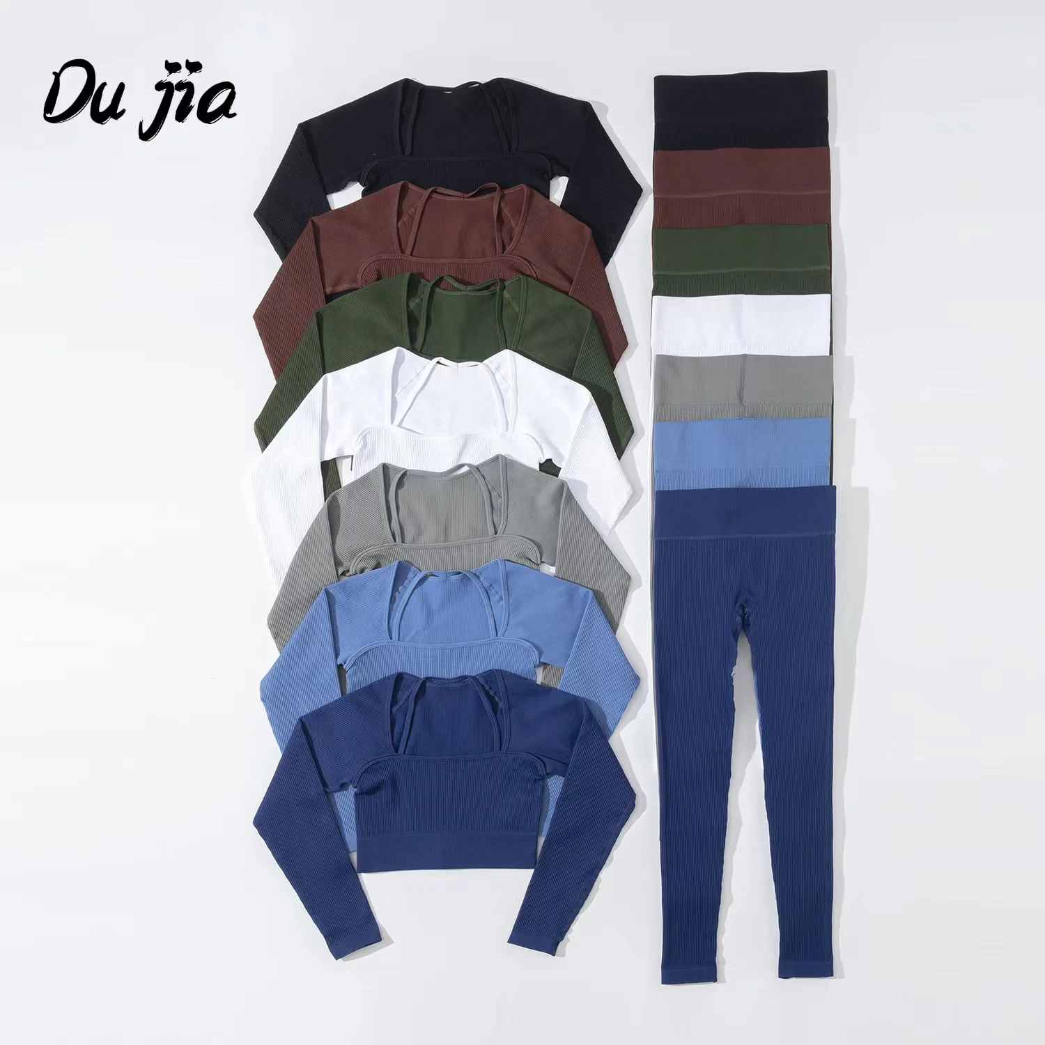 

2022New Seamless Yoga Set Women 2PCS Crop Top Shirt Push Up Leggings Sport suit Gym Workout Outfit Fitness Sport Wear Gym Suit