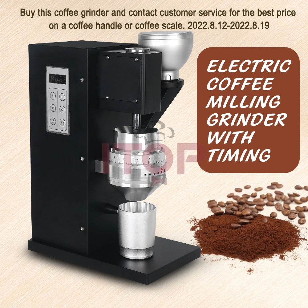Itop Electric Coffee Milling Grinder With Timing Stainless Steel