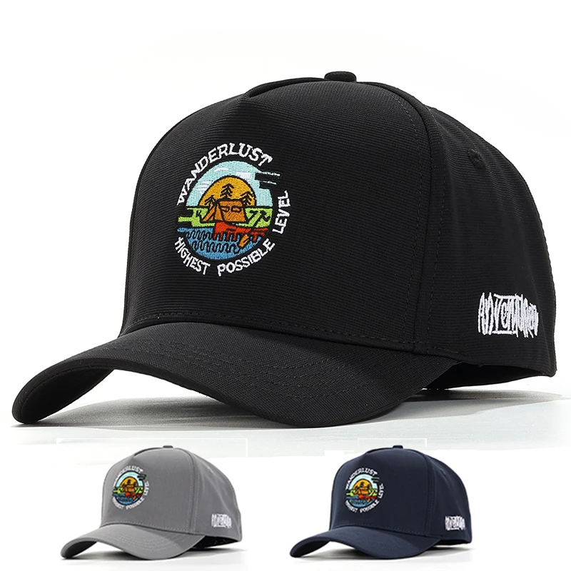 High Top Big Head Baseball Cap Men's Lengthened Widened Brim Women Sports Running Summer Trucker Hat Sun Hat Cartoon Women