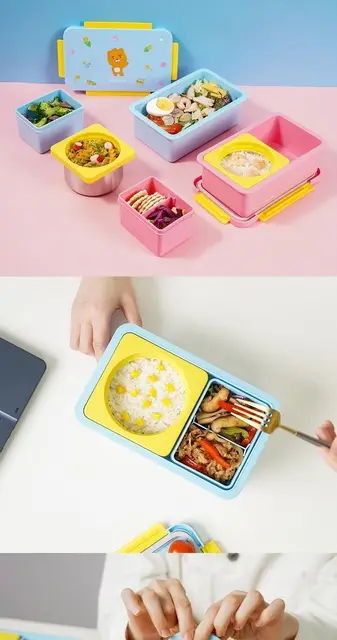 Omiebox Portable Lunch Box Children Stainless Steel Insulated Lunch Box  Compartment Design Carrying Lunch Box Carrying Handle - Smart Remote  Control - AliExpress