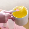 3 Pcs Spatula Silicone Wax Professional Waxing Stick Depilatory Cream Pink Portable Applicator 2