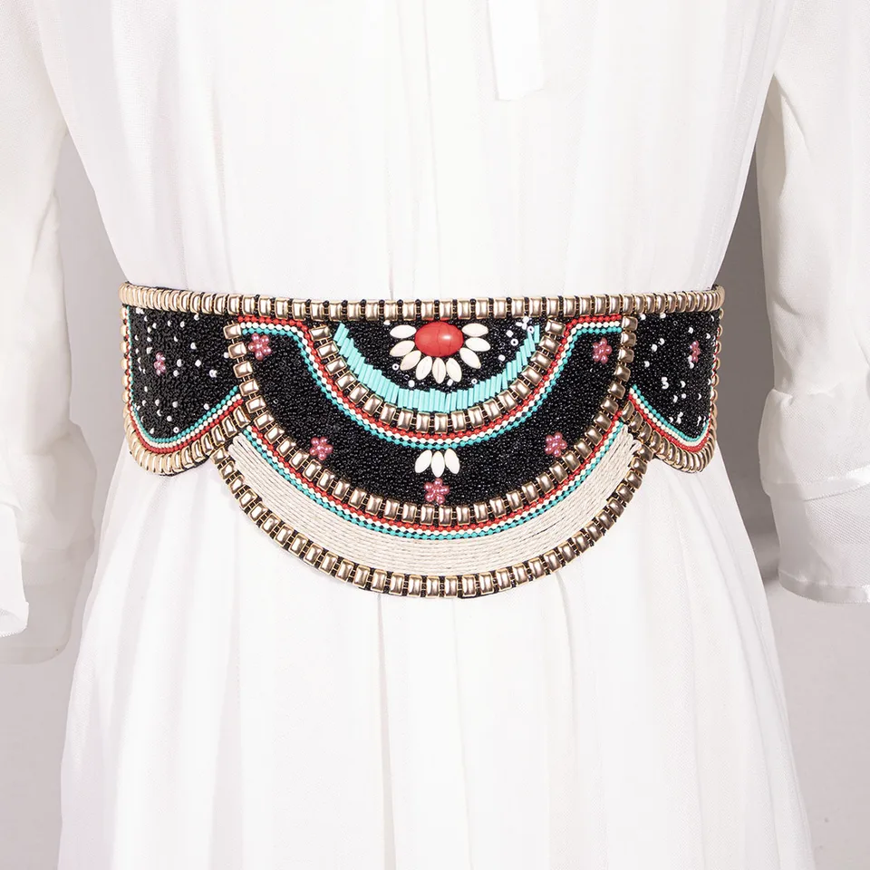 Collar Bohemio étnico Vintage Con Cuentas De Crist... – Grandado