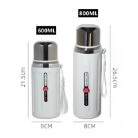 New 800ml Vacuum Flask Insulated Water Bottles Travel Thermal Cups For Hot And Cold Beverage Summer Winter Drinkware Gifts 5