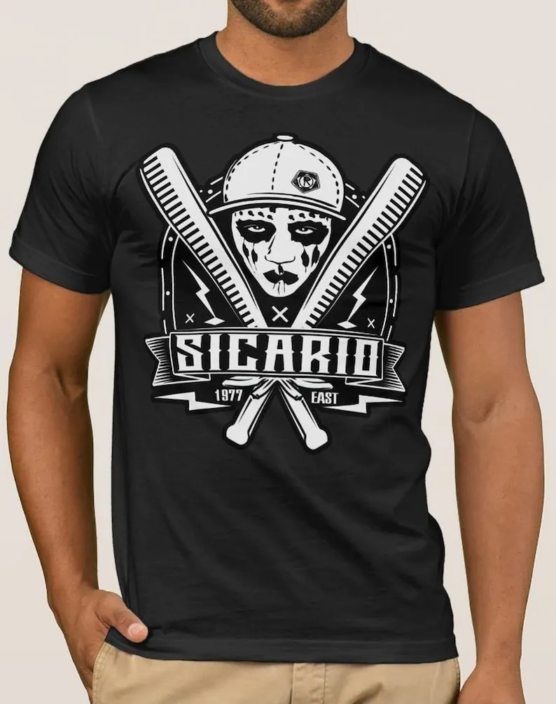 Sicario t shirt chicano cholo gangsta Vato Loco Gangsters