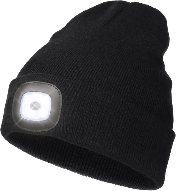 LED Beanie with USB Light 1