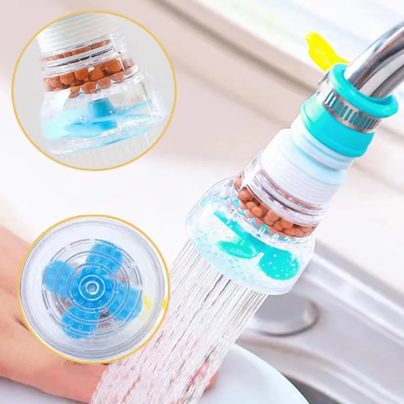 

360 Rotation Faucet Kitchen Household Shower Tap Water Universal Connector Extender Rotary Water Purifier To Filter Water