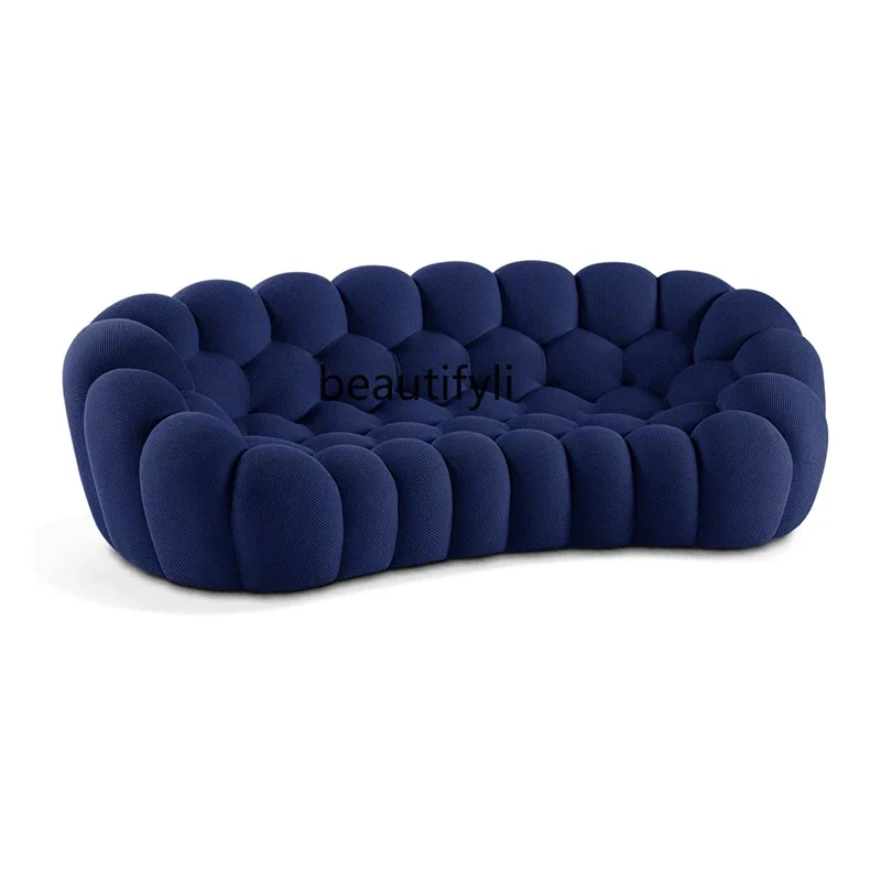 

Bubble Sofa Floor Honeycomb Creative Curved Sofa Super Soft Integrated Molding Shaping Cotton chairs living room furniture