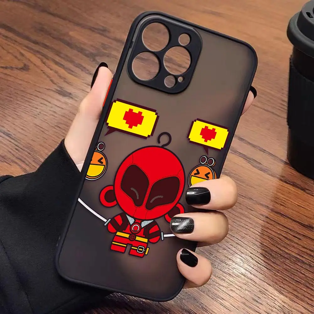 thumbnail image 1 of Case for iPhone Apple 14 13 11 12 MINI Pro XS Max XR X 7 8 SE 2022 2020 6 6S Plus Case Marvel Cartoon Hero Spider-Man Lron Man, 1 of 5